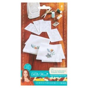 Pioneer Woman Iron-On Embroidery Transfer Patterns